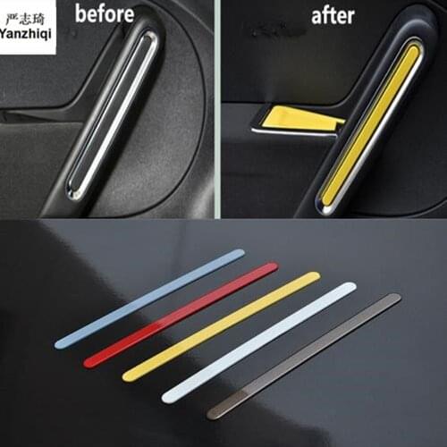 2pcs/lot Car stickers ABS material Paint gear Lever head decoration cover for 2013-2018 Volkswagen VW Beetle