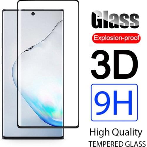 3D Full Glue Samsun Note 10 Tempered Glass For Samsung Galaxy Note 10 Pro Protective Glass On The Galax Note10 10Pro Cover Film