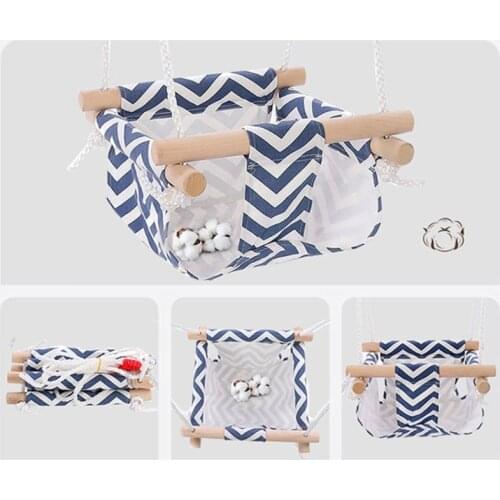 Baby Swing Hammock Seat Safety Hanging Chair Swinging Basket Kindergarten Toy B36E