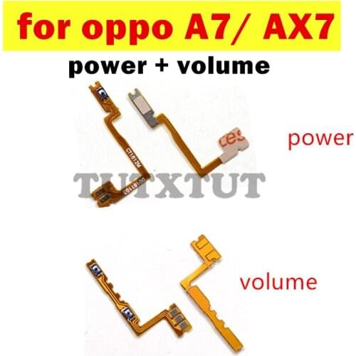 For Oppo A7/ Ax7 Power Volume Flex Cable ON OFF Side Button Switch Flex Cable Replacement Repair Spare Parts