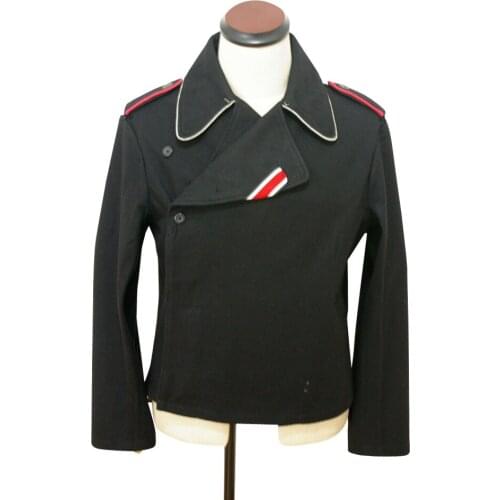 GUWC-006 WWII German Elite officer panzer black wool wrap/jacket