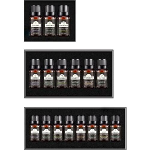 H7JC 3/6/8 Bottle/box 10ml Aromatherapy Pure Essential Oil Aroma Diffuser Plant Oil