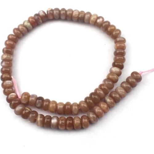 5x10mm rondelle sunstone beads natural GEM stone beads DIY spacer beads for jewelry making strand 15" wholesale