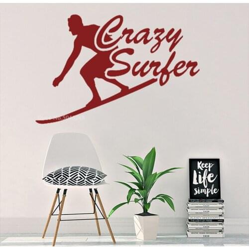 Summer Wall Stickers for Living Room Surf Wallpapers Decal Decal Paper Custom Color Environmental Protection Affordable Z198