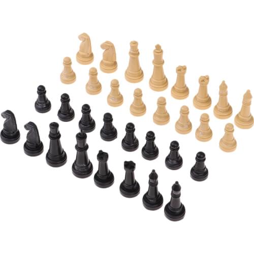 32 Pcs International Chess Set Pieces Set Board Game Funny Game Chessmen Collection Portable Board Game