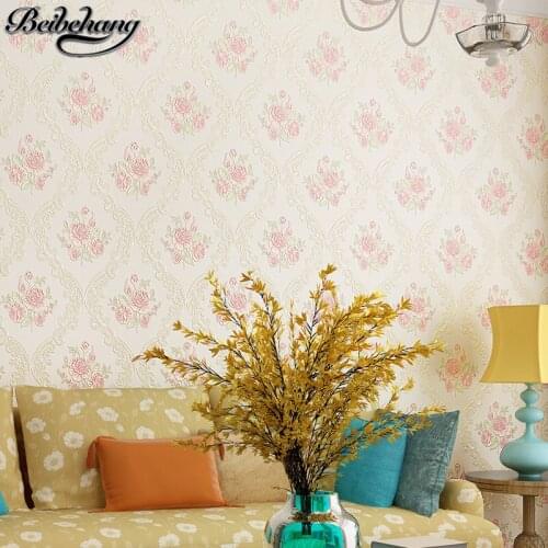 Beibehang Papel de parede Wallpapers European Pastoral Refined Warm and Romantic Living Room Bedroom TV Background Wallpapers