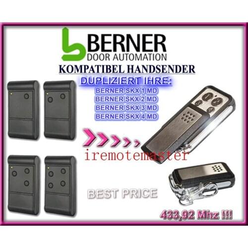 BERNER SKX1 MD, SKX2 MD, SKX3 MD, SKX4 MD compatible remote beautiful