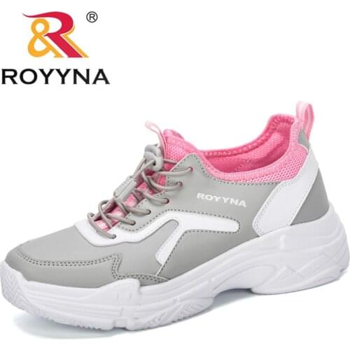 ROYYNA 2020 New Style Breathable Platform Sneakers Women Comfortable Outdoor Sports Jogging Walking Footwear Ladies Trainers