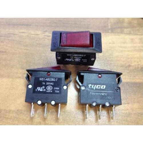 [SA]tyco Electronics W51-AB22B2-7 Imported Rocker switch with lamp 7A250V--50PCS/LOT