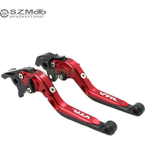 For HONDA VTR VTR1000F / FIRESTORM 1998-2005 2004 Motorcycle Folding Extendable Adjustable Brakes Clutch Levers With LOGO CNC