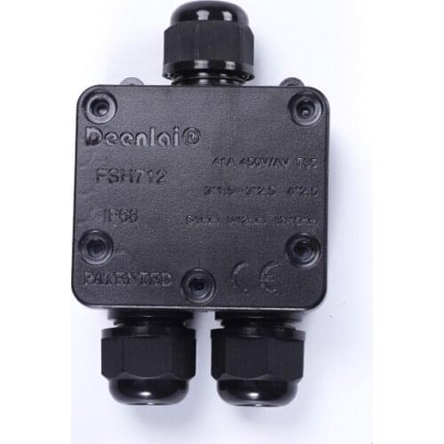 Waterproof junction box waterproof box IP68 grade junction box with terminal one into two out waterproof box