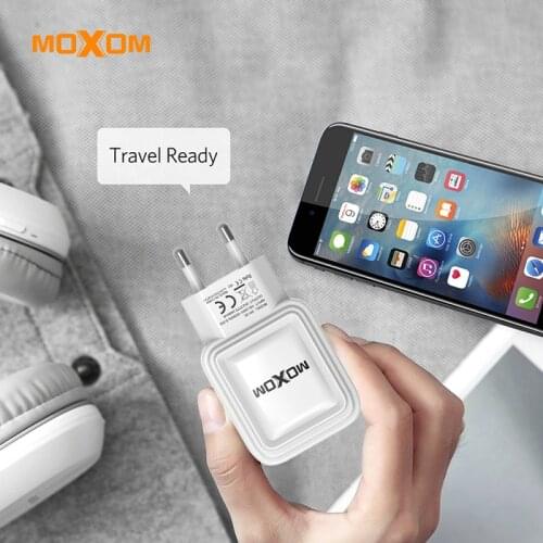 MOXOM USB Charger For iPhone X 8 7 iPad USB Wall Charger For Samsung S9 Xiaomi Huawei Mobile Phone Charger Travel USB Charger