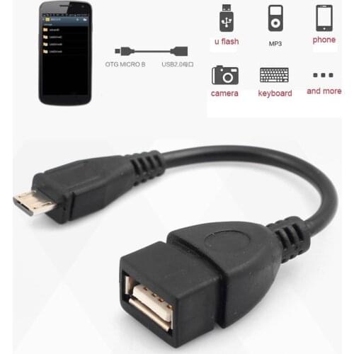 10pcs Micro USB OTG Cable Female to Male Adapter for Samsung HTC phone Tablet
