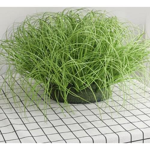 10Pcs/Set Convenient Fine Texture Decorative Artificial Grass Long Lasting Grass Decor Wide Application for Bedroom