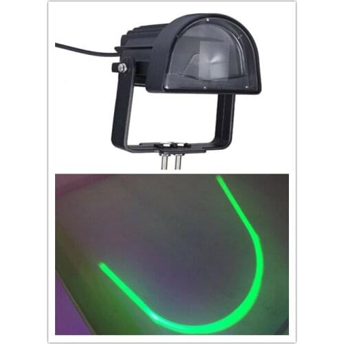1x E9 40W Green Emark 10-80V New curved safety light led forklift warning light U-shaped safety zone lights EMC CE IP67