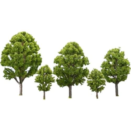 200pcs/lot 6cm 1/150 2018 New N Z Scale Miniature Architectural Model Green Tree For Ho Train Layout Modelbouw Scene