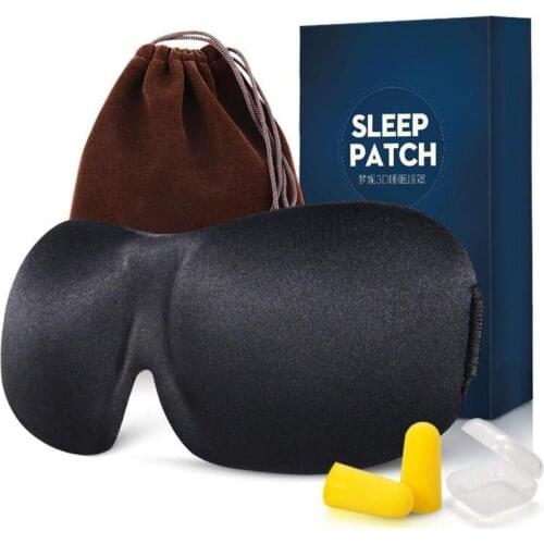 3d Sleep Mask Natural Sleeping Eye Mask With Ear Plug Set Eyeshade Cover Shade Eye Patch Better Sleep