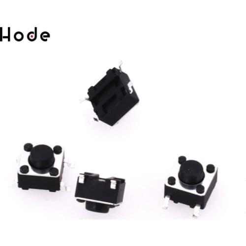 50pcs Mini Micro Momentary Tactile Push Button Switch 6*6*5mm 4 pin ON/OFF keys button DIP 6x6x5mm