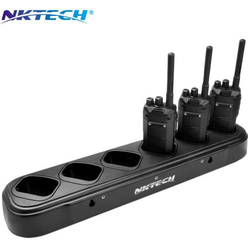 NKTECH 6-Way Six Way Universal Rapid Multi Charger For TYT DMR MD-380 MD-380GPS MD-280 NKTECH MD-380V MD-380U DMR Mobile Radio