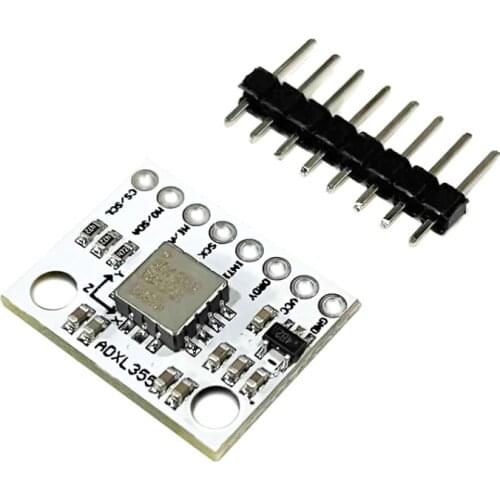 ADXL355 triaxial accelerometer sensor module is an industrial-grade, low-power integrated temperature sensor with digital output