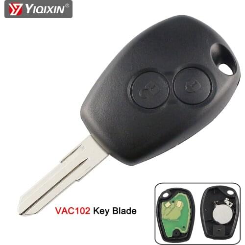YIQIXIN 2 Buttons Remote Car Key For Renault Duster Modus Clio 3 Twingo DACIA Logan Sandero Kangoo ID46 PCF7946/PCF7947 433Mhz