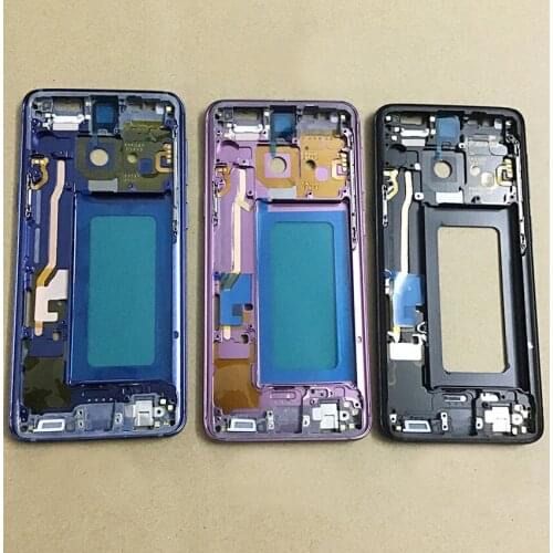 For Samsung galaxy S8 plus G955 S8 G950 Middle Frame Midplate Bezel Chassis Housing Parts For Samsung S9 G960 S9 Plus S10 Plus