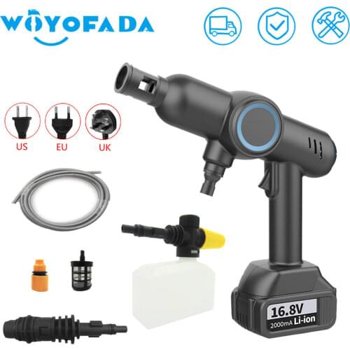 Electric Car Washer Gun High Pressure Cleaner Foam Nozzle For Auto Cleaning Care Cordless Protable Car Wash Spray