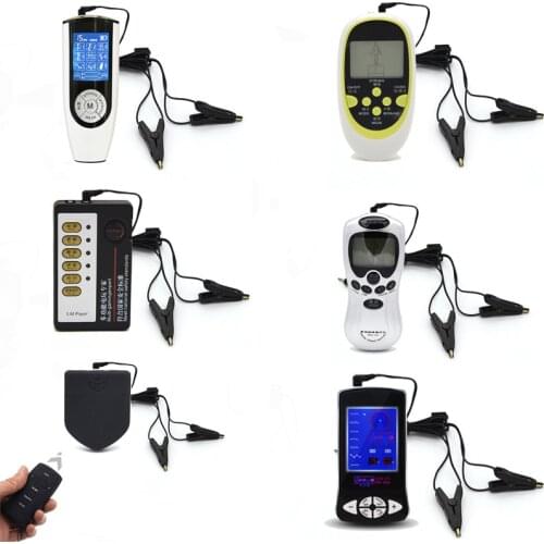 Electro Shock Kits Nipples Clamps Breast Clips/Vaginal Massager For Womens Man Electric Clitoris Clips Medical Themed Sex Toys