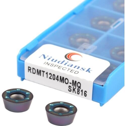 RDMT1204MO-MQ SK816 Milling Cutter Carbide Inserts CNC Lathe Tool Color Hardened Steel Blade RDMT1204 Milling Steel Turning Tool