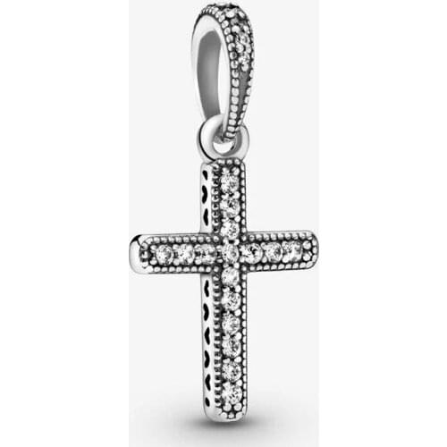 Classic Zircon Cross Pendant Creative Cross Necklace Accessories Original Beads Charms