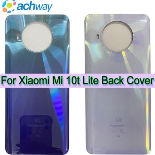 For Xiaomi Mi 10T lite Battery Cover Battery Glass Housing For Xiaomi Mi 10t lite 5g Rear back Cover MI10T lite 5G Back cover