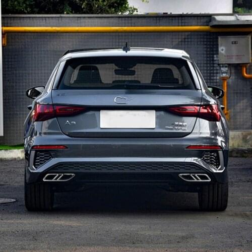 Metal Sport Titanium Black Silver Tail Throat Vent Trim Cover modification Accessories For Audi A3 8Y Sedan/Hatchback 2020 2021