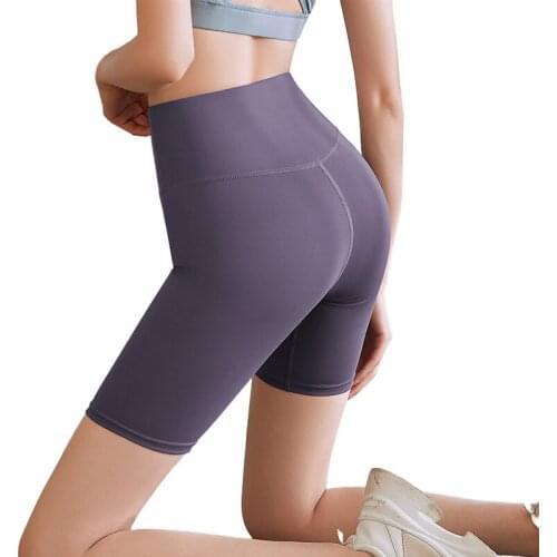 Summer New Yoga Pants Five Points For Women Slim Stretch High Waist Fitness Running Leggings Workout Sports Leggins Mujer