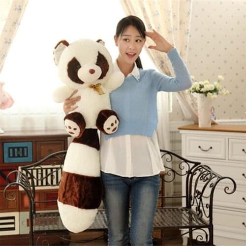 New long tail raccoon doll plush toy girlfriend pillow cute adorable cute bear doll ragdoll koala bear pillow girl bed doll hug