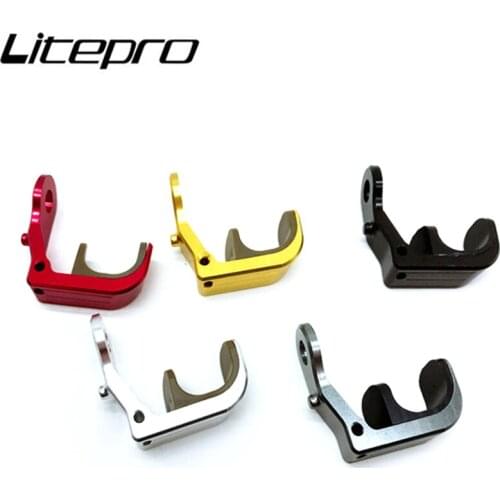 BMX Folding Bike Hanging Buckle Parts Bicycle Multi-S E-typ Aluminum Alloy E-buckle Front Fork Hook E-shaped For Brompton