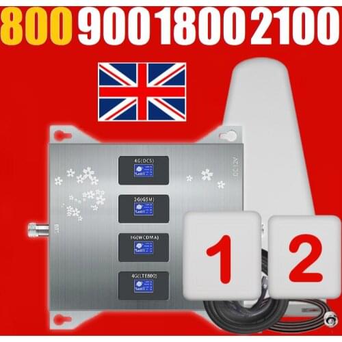 Europe Spain warehouse Tax Shipping Free LOG Panel Antenna LTE 800 1800 2600 2100 4G Signal Repeater Amplifier Booster Italy UK
