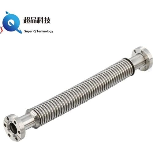 Conflat Flange (CF) Flexible Coupling, DN16CF Bellows Hose, 304 Stainless Steel Fittings
