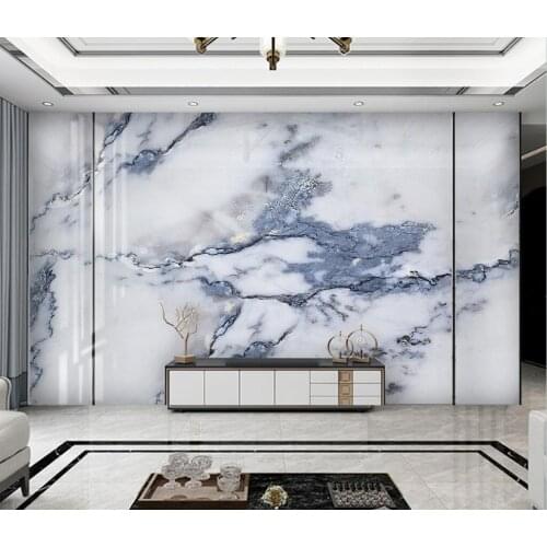 Customized modern new wallpaper Marble Mountains pattern painting papel de parede wallpaper living room sofa background painting