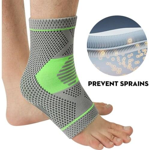 Sports foot and ankle support to relieve pain, ankle support compression sleeve to relieve Achilles tendinitis