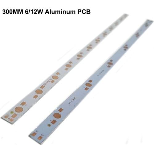 LED PCB 300MM 6/12W Aluminum plate 1/3/5W high Power led installed Light Board Heatsink For Hydroponics Aquarium Tube Grow light
