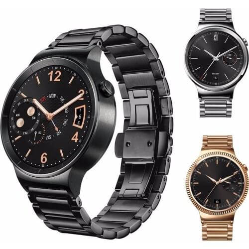 Hiqh Quality Bracelet 3 Points 316L Stainless Steel Replacement Link Band Wristwatch Strap Watch Band For Huawei Smart Watch 1st