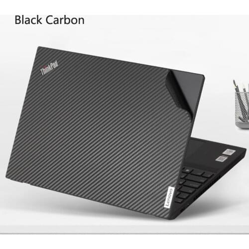 KH Laptop Carbon fiber Leather Sticker Skin Cover Protector Guard for Lenovo ThinkPad T480 14-inch
