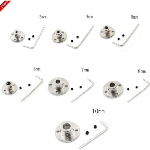 3/4/5/6/7/8/10mm R11 Rigid Flange Coupling Iron Motor Guide Shaft Coupler Motor Connector Set Power Transmission Parts Hardware