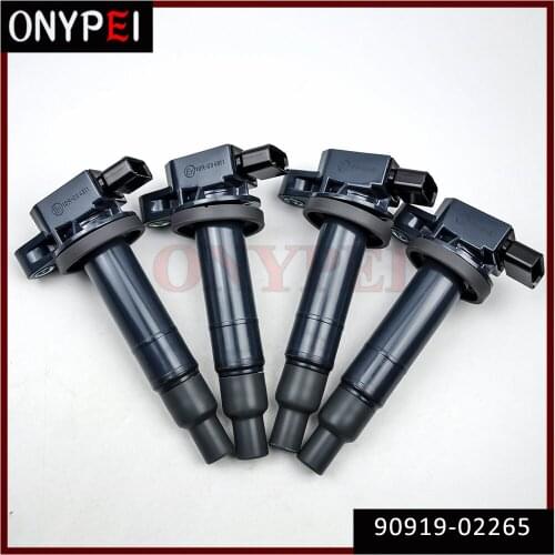 4 pcs 90919-02265 10R-034811 Ignition Coil For Toyota Scion xA xB Yaris Echo Prius 1.5 90919-02240 9091902265 90919 02265