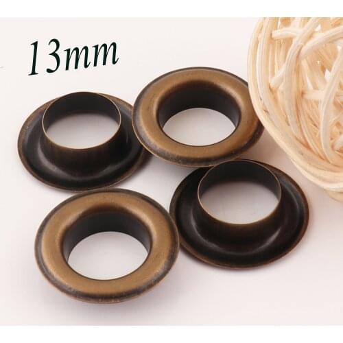 40 PCS Antique Bronze Metal Eyelets Grommets With Washers Eyelets for Eyelets Tunnels Canvas bag Eyelets-13mm