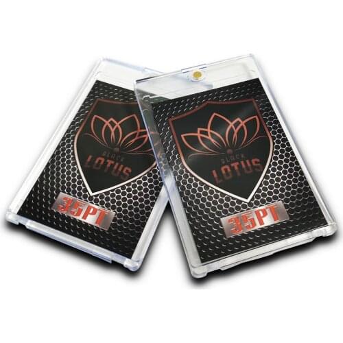 5Pcs/Lot Black Lotus Brand 35PT Card Bricks Card Holder UV Protection Trading Cards Sports Cards Storage Hold Plastic Box Sleeve