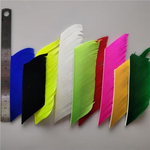 50Pcs 100Pcs bow and arrow feathers 8cm~11cm can make 3 inches 4 inches arrow feathers outdoor shooting arrow shaft accessories
