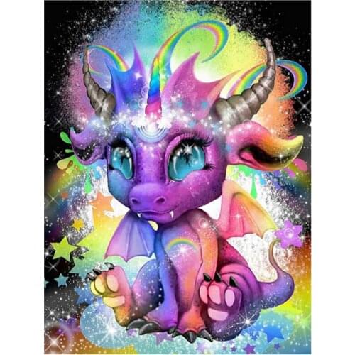 5D DIY Full Round/Square Diamond Painting Cartoon Cow 3D Embroidery Cross Stitch Rhinestone Mosaic Home Decor Art Yc34