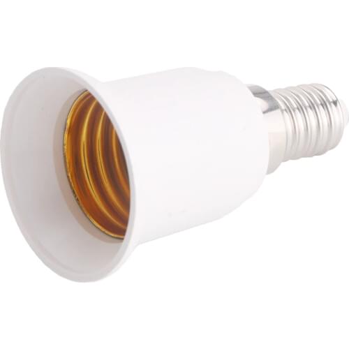 Durable Lamp Socket Adapter E14 to E27 Plug LED Light Bulb Holder Base Converter