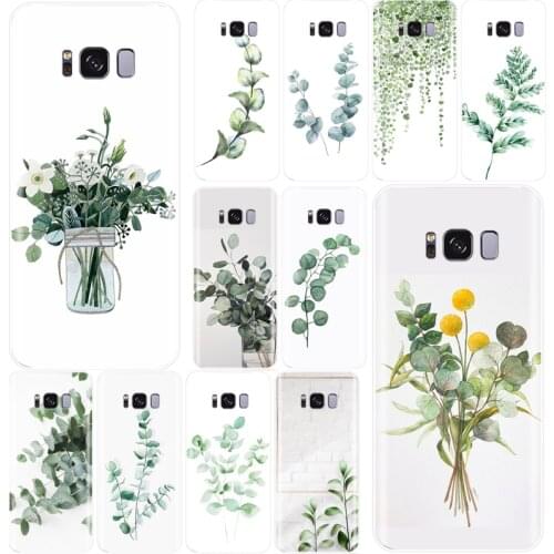 Watercolor plants with flowers Soft Silicone TPU Phone Case For Samsung Galaxy Note 8 9 S7 S6 EDGE S8 S9 S10 Plus